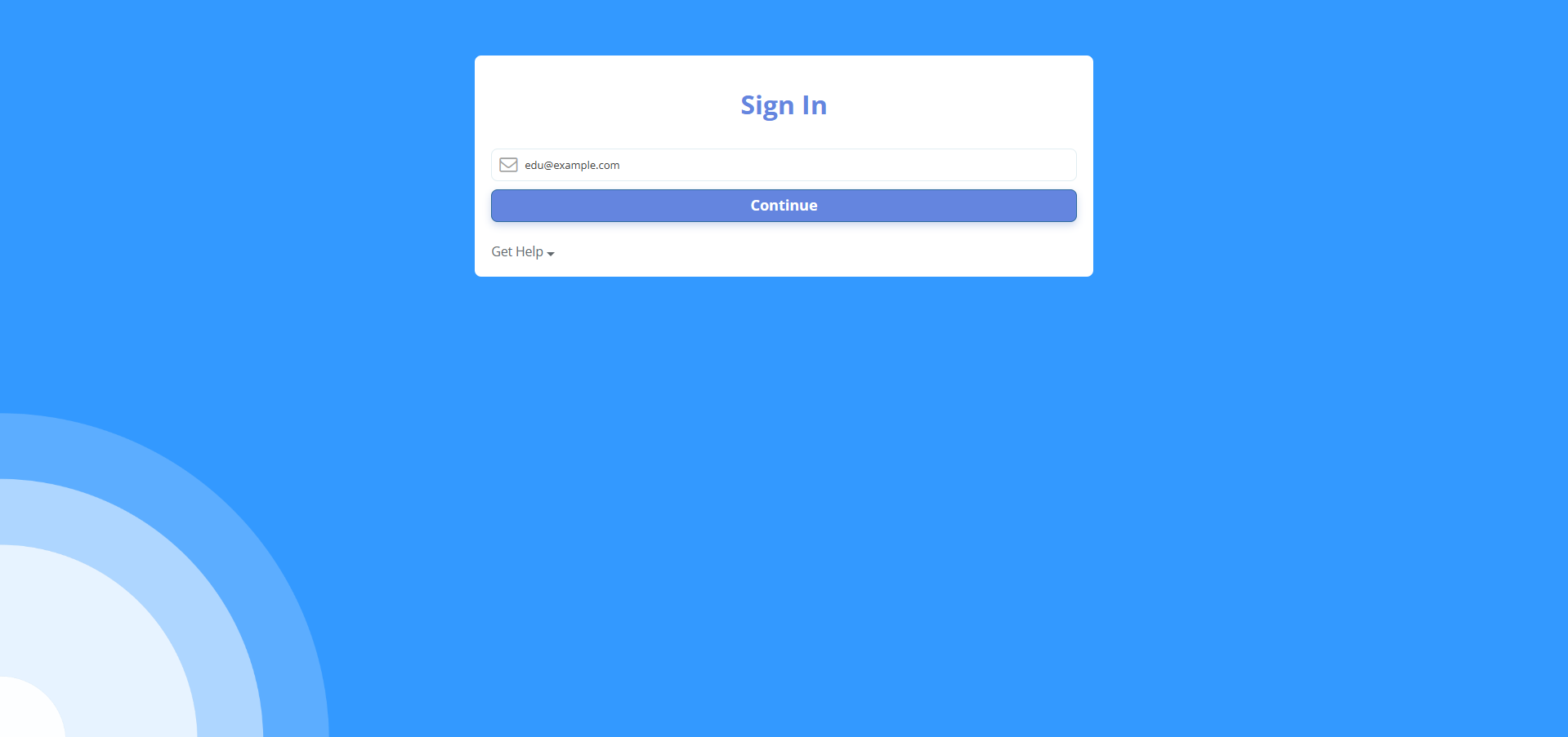 Email entered
