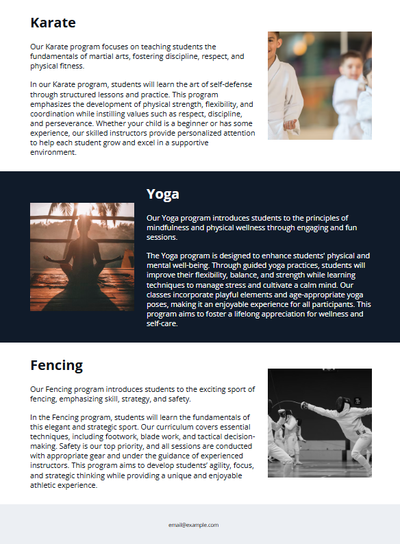 Fig. 3. Sign Up Blocks Layout